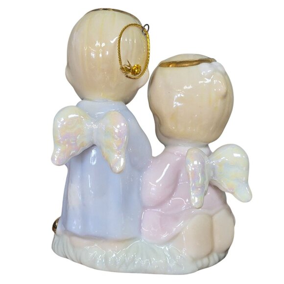 Enesco Precious Moments Holy Family Nativity Ornament Angels Baby Jesus - Picture 3 of 7